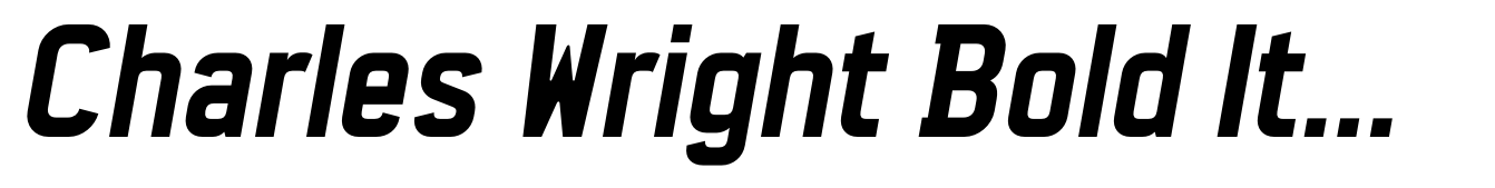 Charles Wright Bold Italic